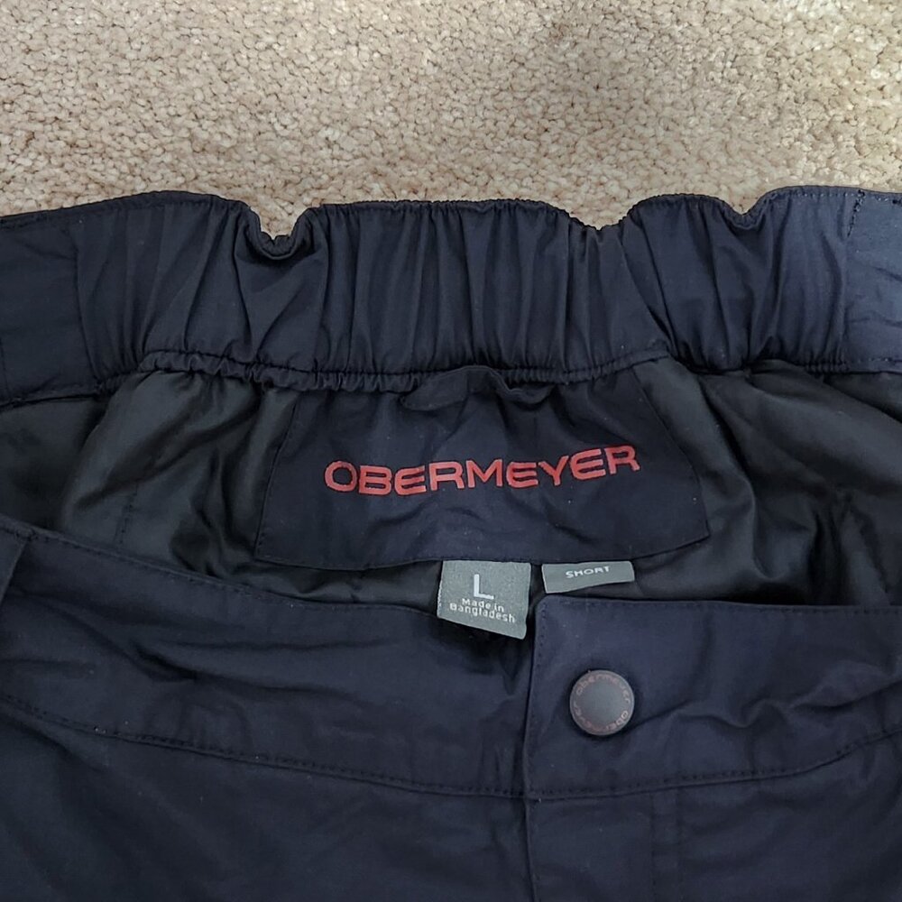 OBERMEYER SKI PANTS BLACK LARGE